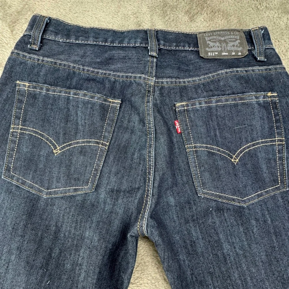 Levi's 511 Slim Fit‎ Dark Wash Jeans Women's Size 18 Reg W29 L29